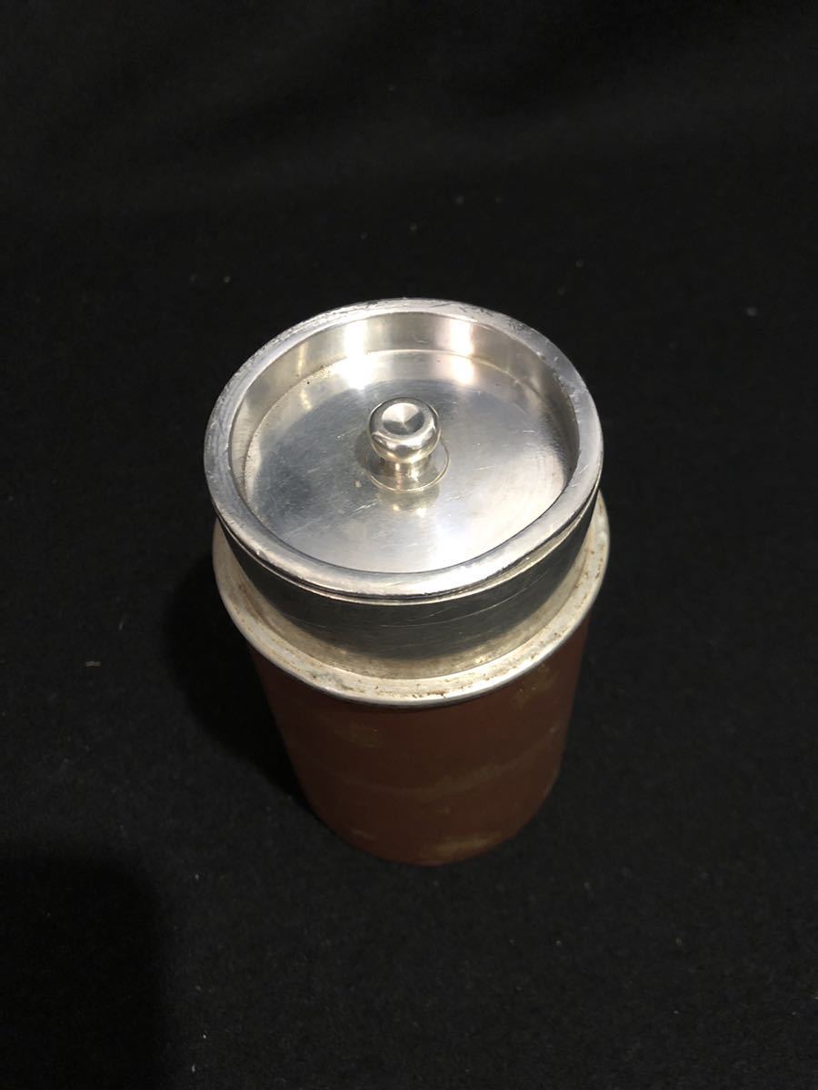 茶壺 錫製 錫半 煎茶道具 茶入 上錫 茶道具 茶入茶壺 金属工芸 茶筒