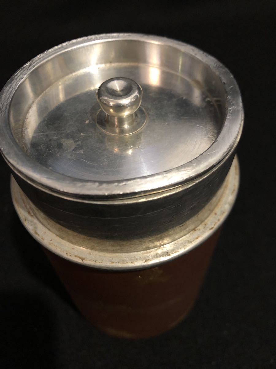 茶壺 錫製 錫半 煎茶道具 茶入 上錫 茶道具 茶入茶壺 金属工芸 茶筒