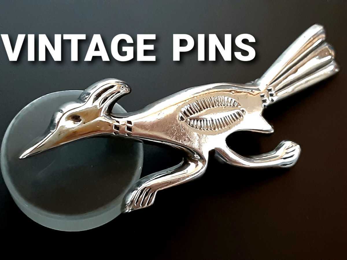 新春限定1円スタート! ビンテージ ピンブローチ ロードランナー OLD  