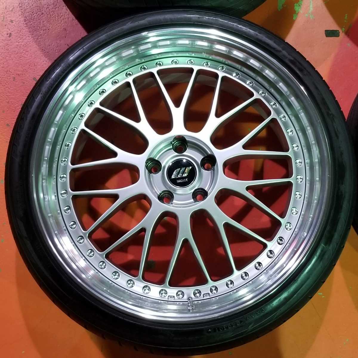 深リム ☆中古 WORK 21インチ☆ ZISTANCE W10M STEP RIM ワーク
