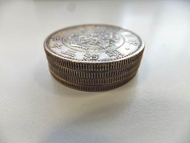 竜50銭銀貨 - 日本 明治30年(1897年) 下切 Yahoo!オークション 美品 明治