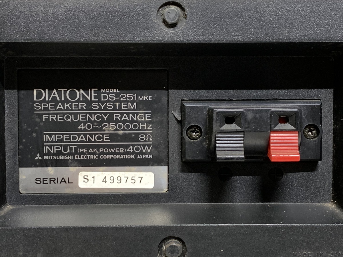 音出し確認DIATONE DS-251 オーディオ 名機 ダイヤトーン 音
