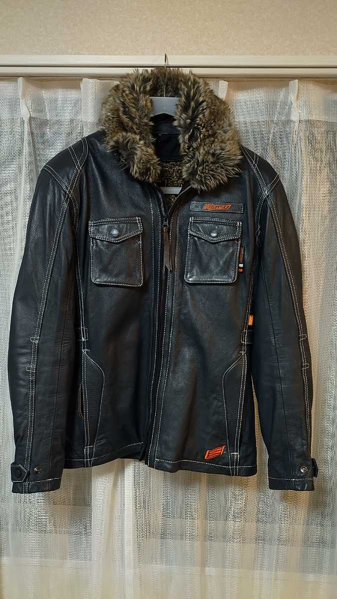 【牛革】HYOD レザージャケット 黒 GREEK D30 ライダース L 本革 牛革】HYOD レザージャケット 黒 GREEK D30 ライダース L 本革