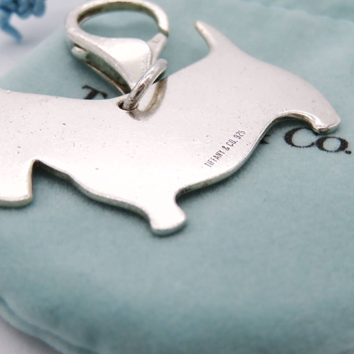 ティファニー　シルバー925 ドッグ キーホルダー 希少 Tiffany&Co. ティファニー ドッグ シルバー キーリング