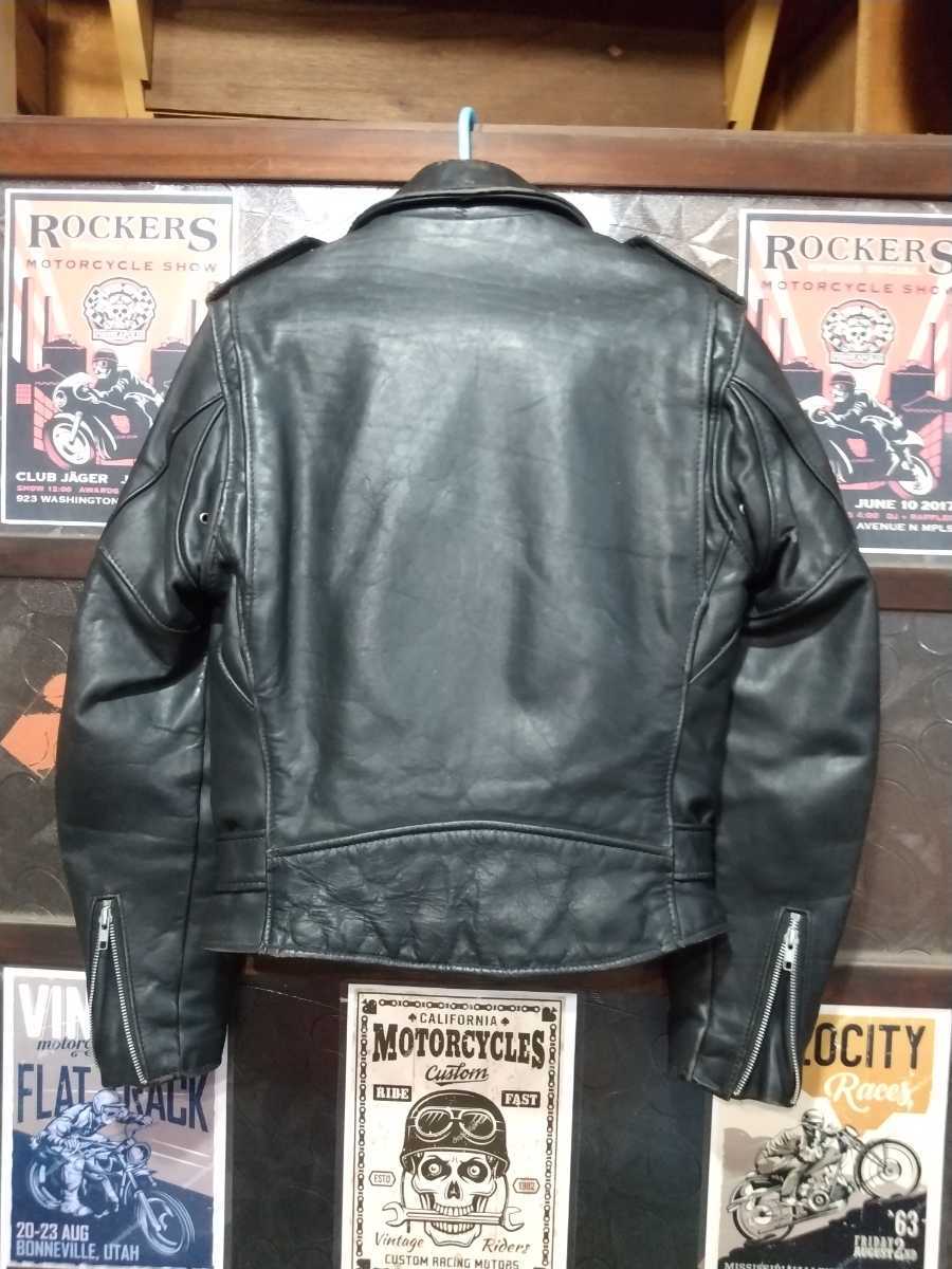 Schott ショット PERFECTO 613XH ワンスター ダブル ライダースジャケット 36 ブラック メンズ USA製 Schott N.Y.C（ショット） Schott 613UST ONE STAR ダブルライダース