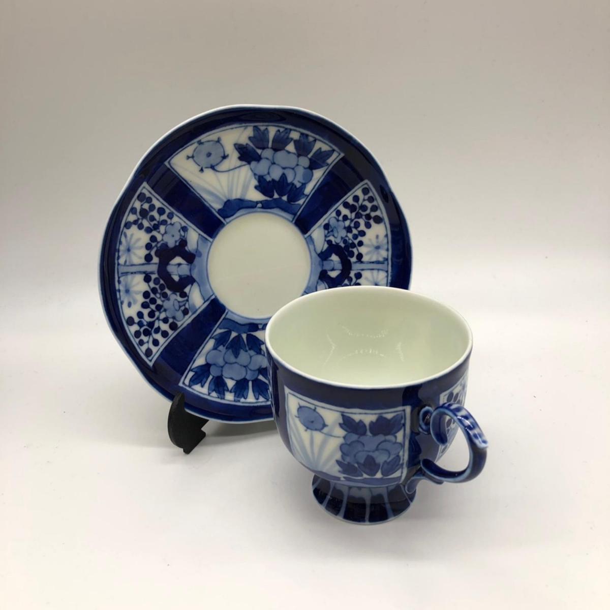 ☆深川製磁 VOC カップ＆ソーサー 2客 ティーポット クリーマー