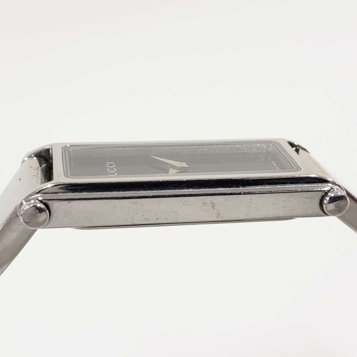 1円スタート】おすすめ！ GUCCI グッチ 1500L SS クォーツ 黒文字盤