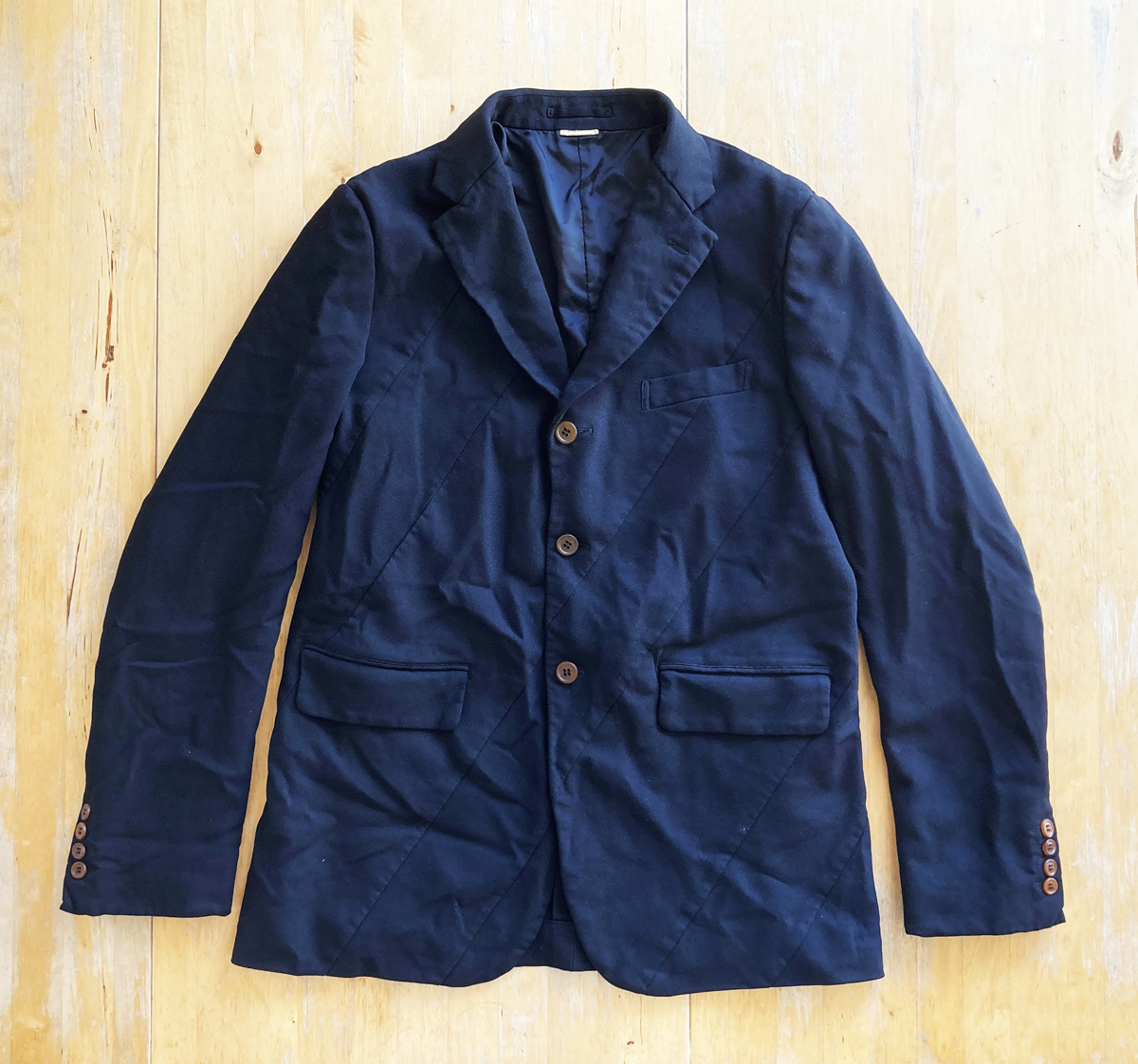 2021 COMME des GARCONS HOMME DEUX エステル縮絨 螺旋 切替 