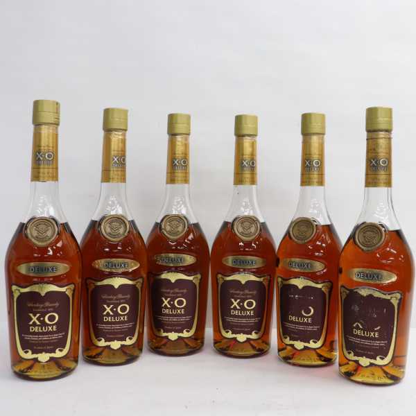 【6本セット】SUNTORY（サントリー）XO デラックス スリムボトル 40％ 660ml ※ラベル汚れ X21K240026