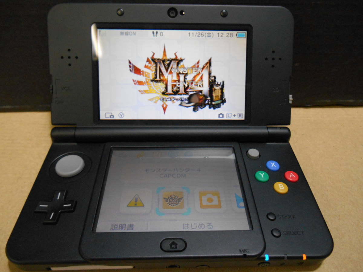 ZH3213【動作品/おまけソフト1本付き】☆任天堂 New 3DS 本体  