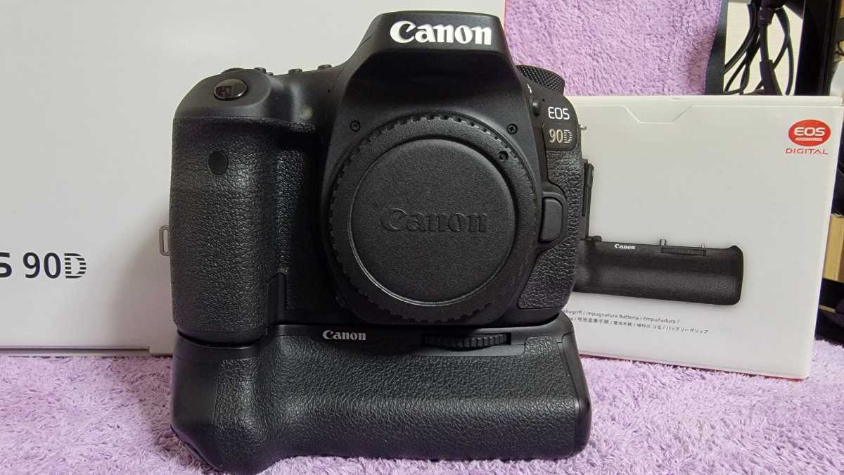 EOS 90D（3250万画素）＋BG-E14（縦位置グリップ）＋純正EF-Sレンズ3本 