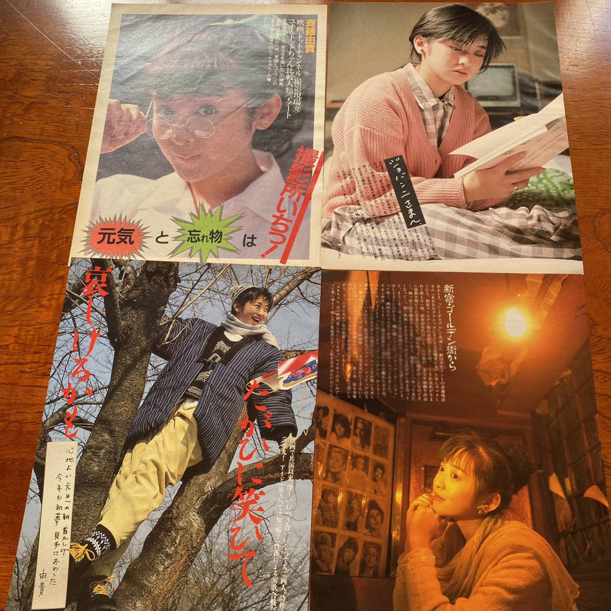 508〉斉藤由貴 切り抜き 大量65P以上！ ☆80年代アイドル/雑誌/同梱可