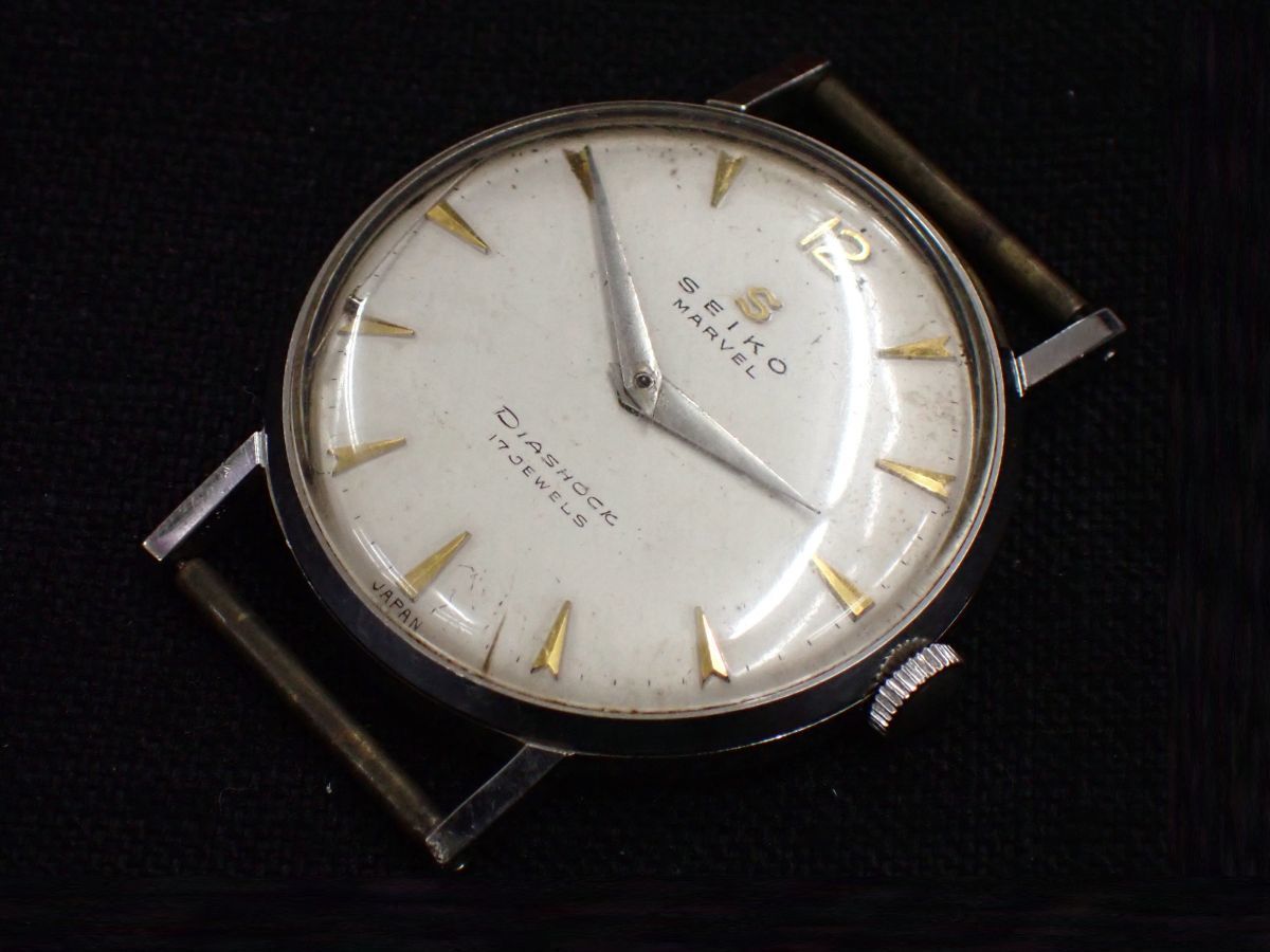 △腕時計61 SEIKO MARVEL Diashock 17jewels セイコー マーベル 17石 