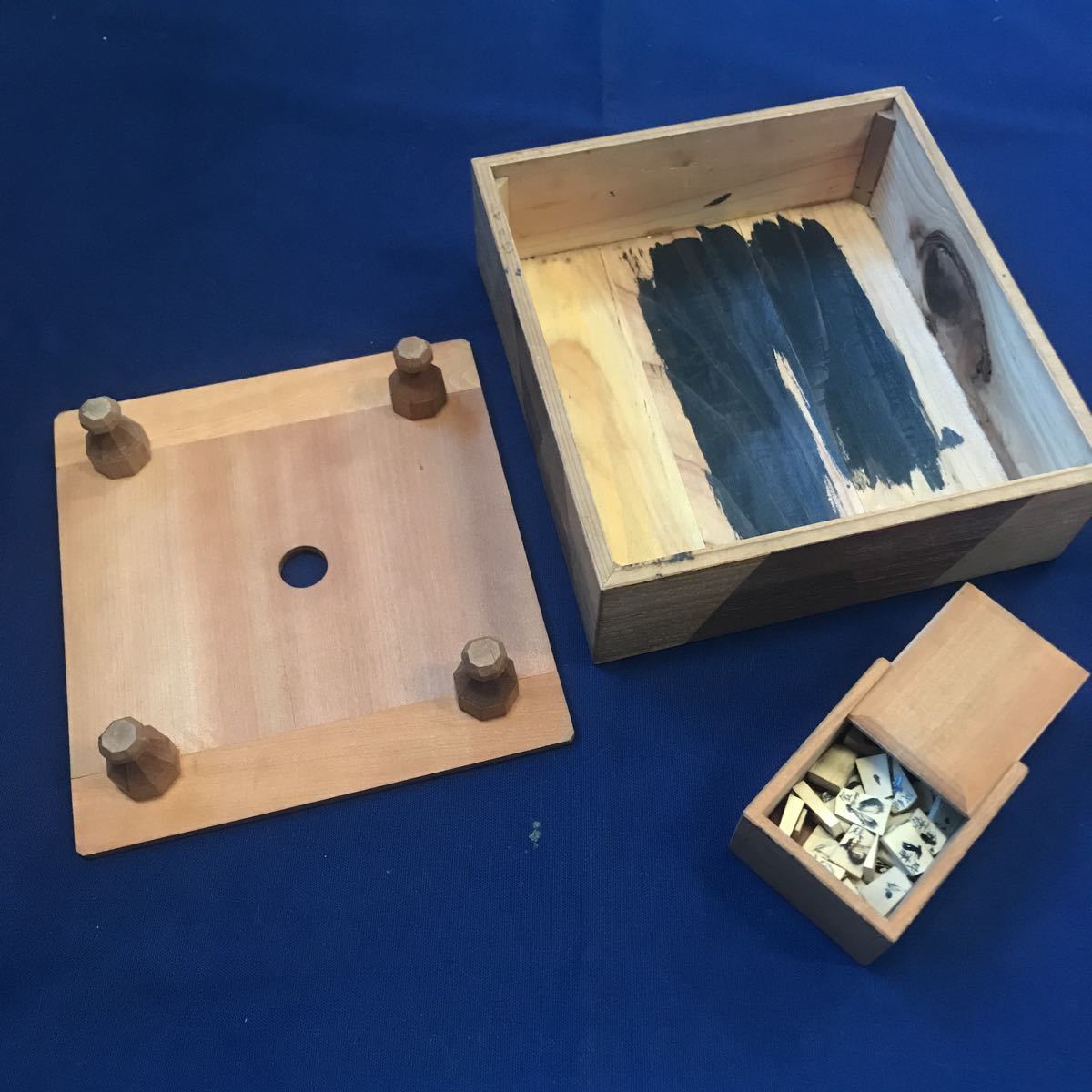 将棋盤 携帯 将棋駒 大正 八年 木製 四つ足将棋セット アンティーク