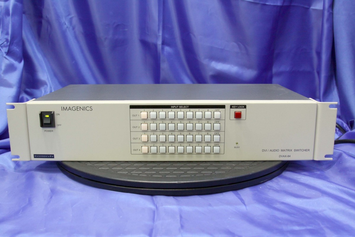 IMAGENICS/8入力4出力 DVIマトリックススイッチャー ★DVAX-84★ 513R DVAX-84 ｜IMAGENICS IMAGENICS 16入力8出力 DVX-1616A&frasl;1608 8入力64出力DVIマトリックススイッチャー(HDCP
