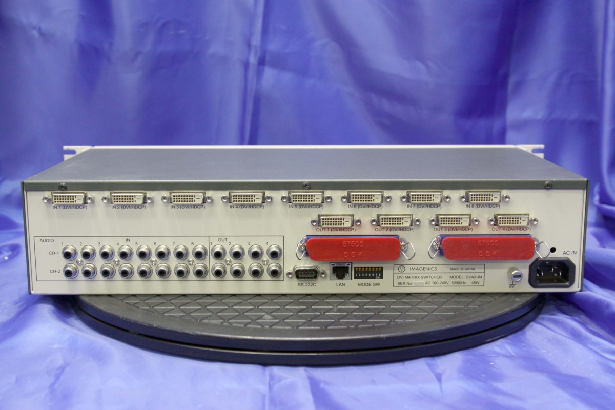 IMAGENICS/8入力4出力 DVIマトリックススイッチャー ★DVAX-84★ 513R DVAX-84 ｜IMAGENICS IMAGENICS 16入力8出力 DVX-1616A&frasl;1608 8入力64出力DVIマトリックススイッチャー(HDCP