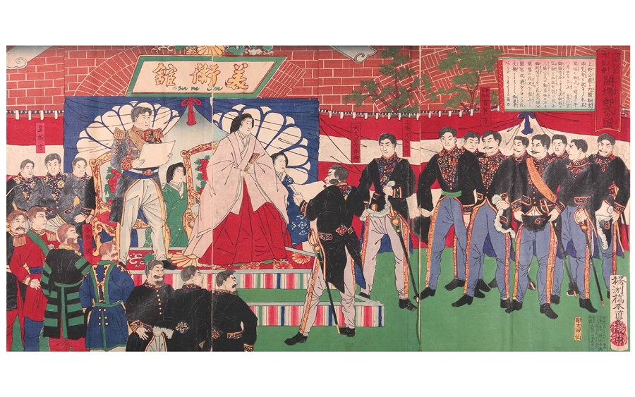∇花∇【楊州周延(橋本直義)】作 明治10年(1877年)の当時摺 浮世絵木 