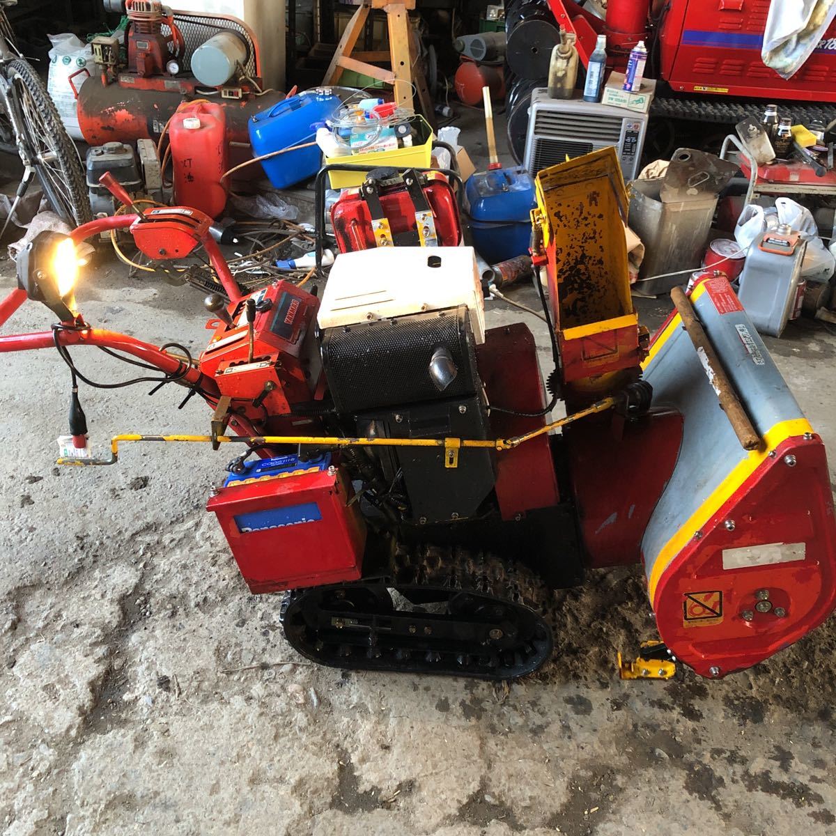 除雪機 ヤンマー 希少！ ヤンマーYSR80Xディーゼル8馬力 排土板付き 