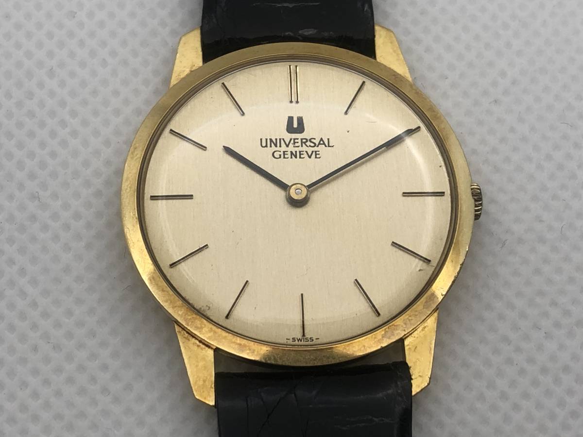 ☆100円スタート☆ ユニバーサルジュネーブ UNIVERSAL GENEVE 18金無垢 