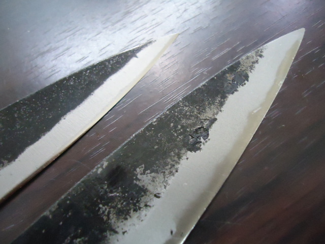 安来青鋼入り　柳２１０＆小柳１３５セット　両刃鍛造　ＮＯ３３５