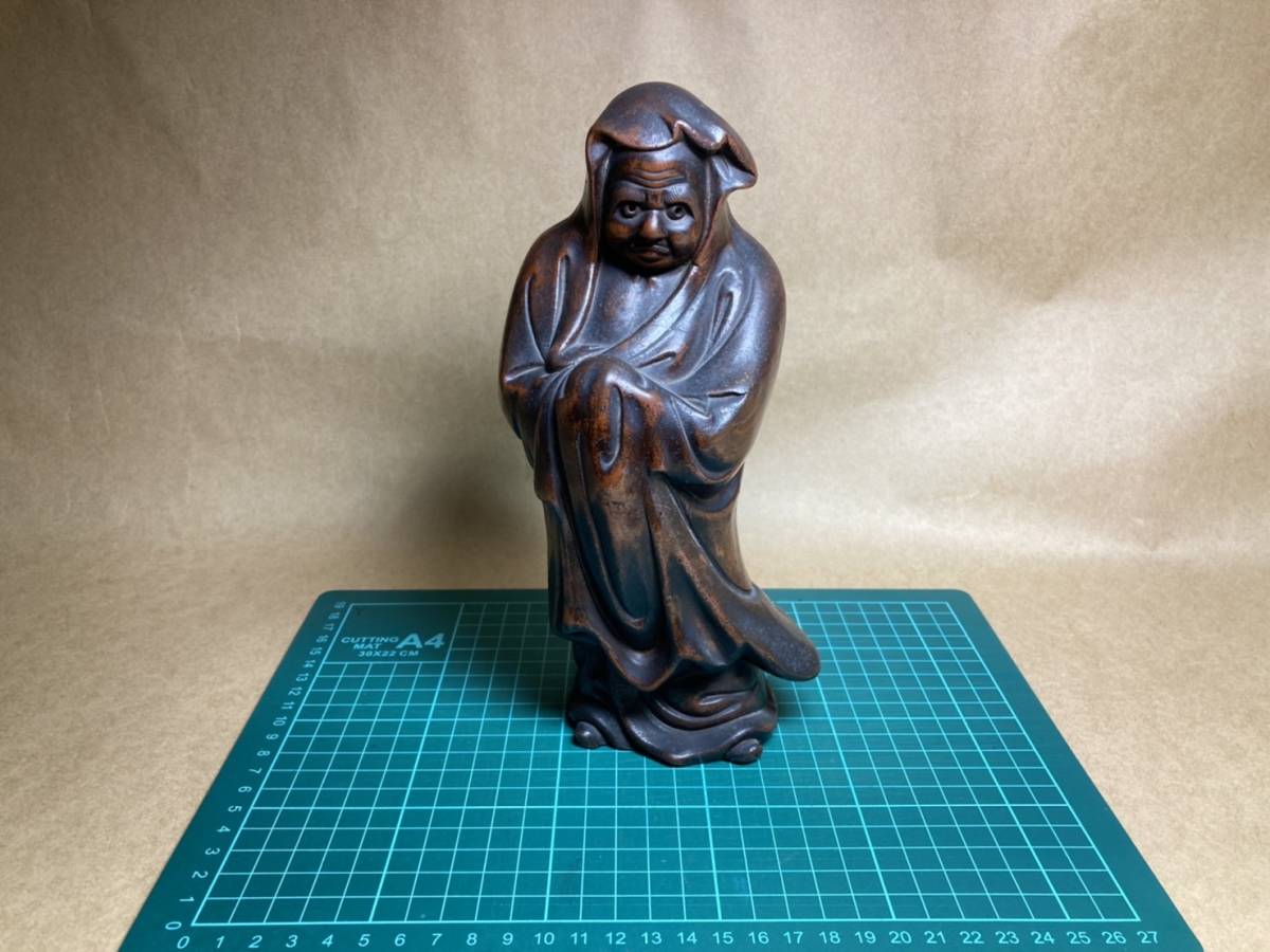 置物 rr124 達磨 達磨大師 ダルマ 陶器 焼物 在銘 日本 仏教 寺院 寺