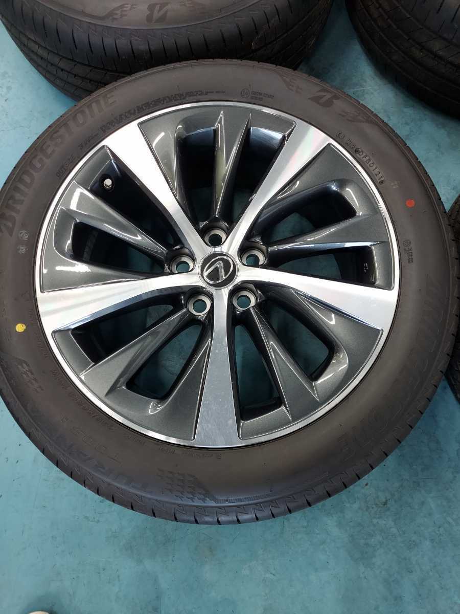 レクサスLS500純正19インチホイールタイヤ付き新車外し245/50R19 4本 
