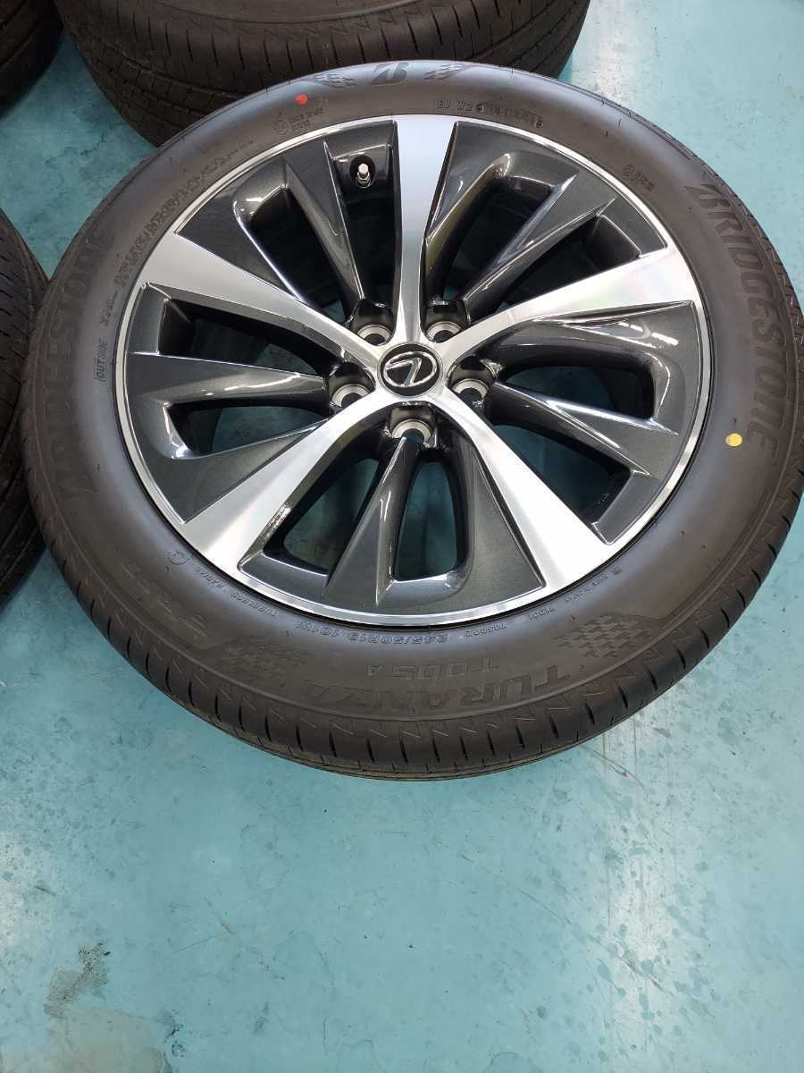 レクサスLS500純正19インチホイールタイヤ付き新車外し245/50R19 4本 