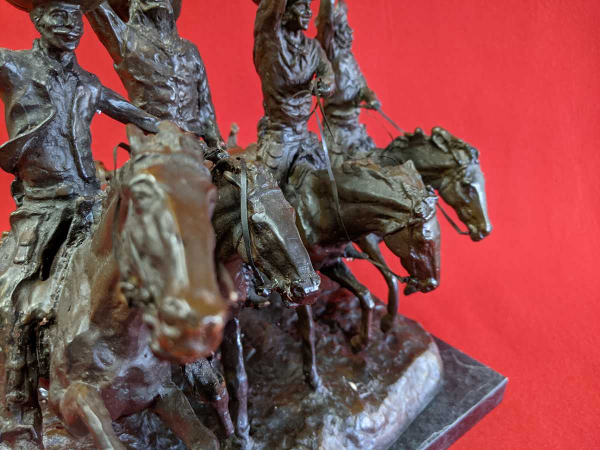 Frederic Remington フレデリック レミントン ブロンズ像 カウボーイ 