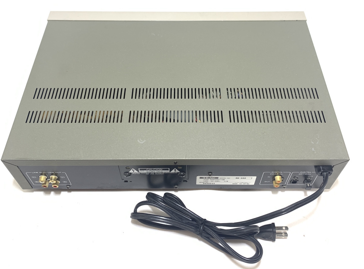 極美品☆希少品】TEAC ティアック RW-800 CD Rewritable Deck UR CDデッキ
