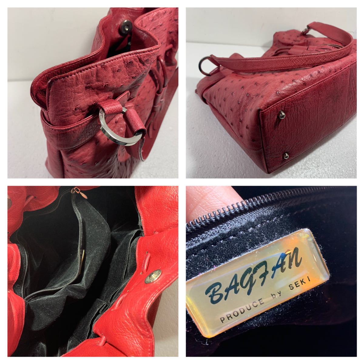 BAQFAN by SEKI JRA認定 オーストリッチ トートバッグ