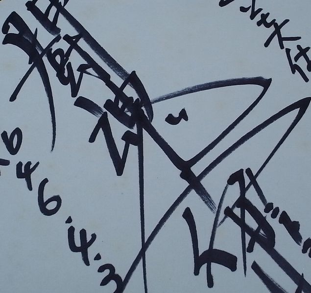 14 アントニオ猪木 直筆サイン色紙 為書 日本プロレス時代 昭和46年