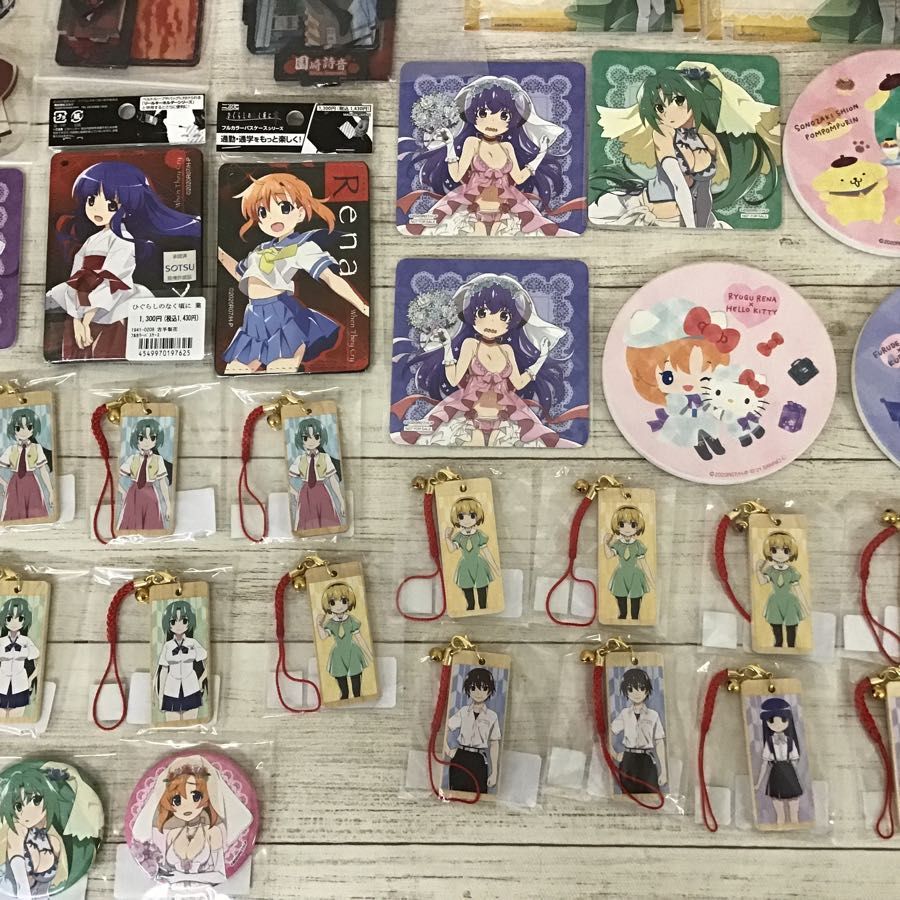 現状】 ひぐらしのなく頃に卒 グッズ まとめ売り アクリルスタンド 缶 