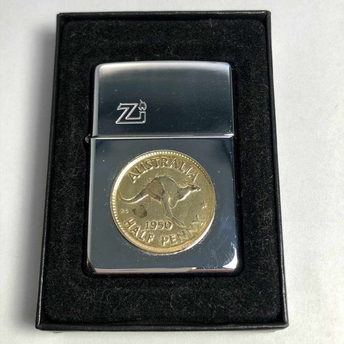 ☆ZIPPO ライター☆ 未使用 オーストラリア硬貨 カンガルー 1995年 