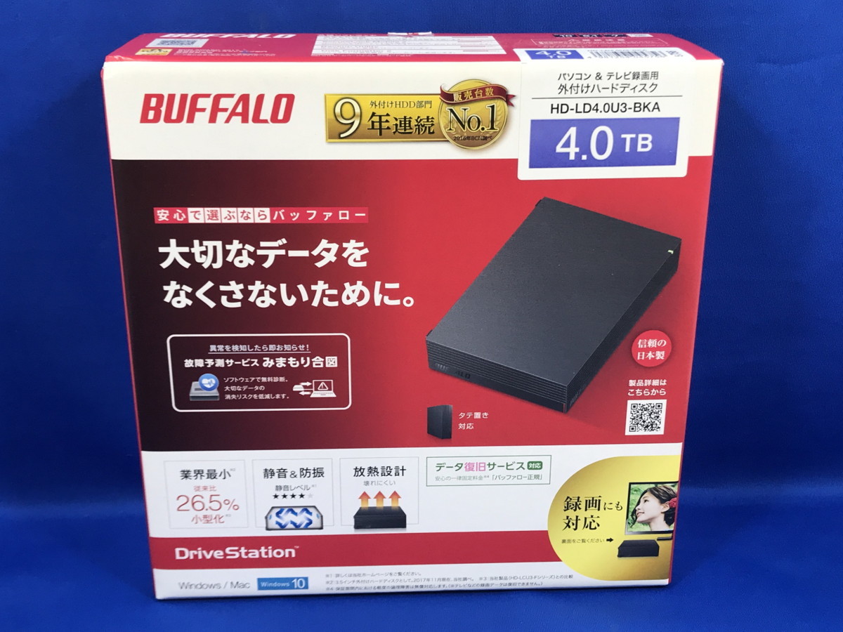 BUFFALO HD-LD4.0U3-BKA HD-LD4.0U3-BKA 外付けHDD : HD-LD4.0U3-BKA