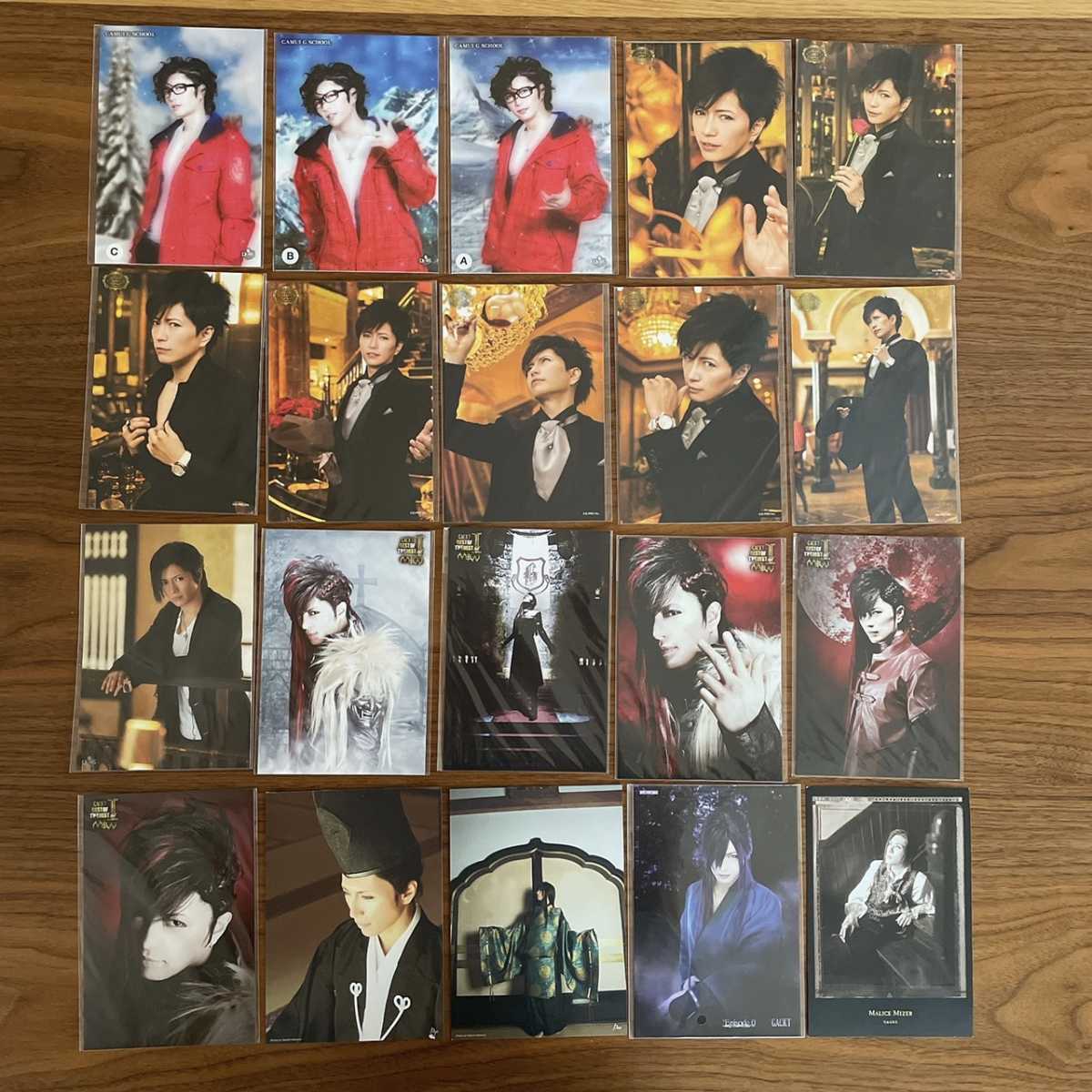 100円～☆「GACKT」ポストカード43枚＋ポストカードブック4セット 