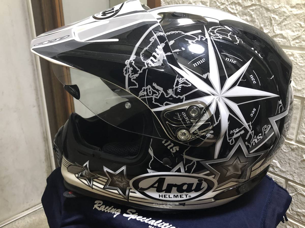 アライヘルメットTOUR-CROSS3AURORAツアークロス3オーロラLサイズ 怖い