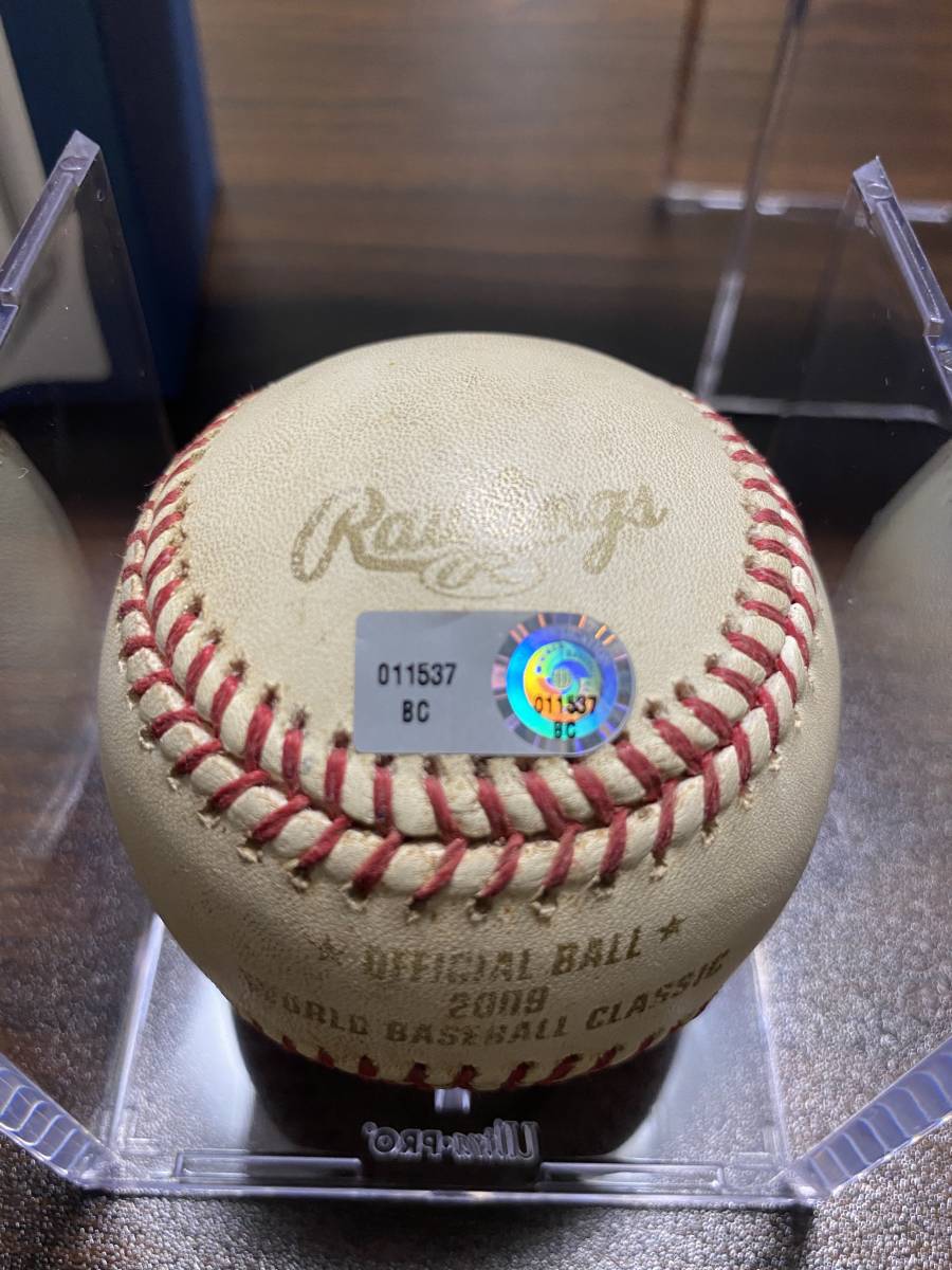 イチロー ICHIRO直筆サインボール2009年WBC日本vs韓国実使用球