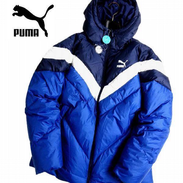 PUMA プーマ MCSコレクション シャイニーパフ 耐風×耐水×高保湿 RDS DOWN フーデッド ダウンジャケット 595875 39 ...