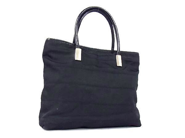 1円 GUCCI グッチ 002 2123 0457 ナイロン×レザー シルバー金具  