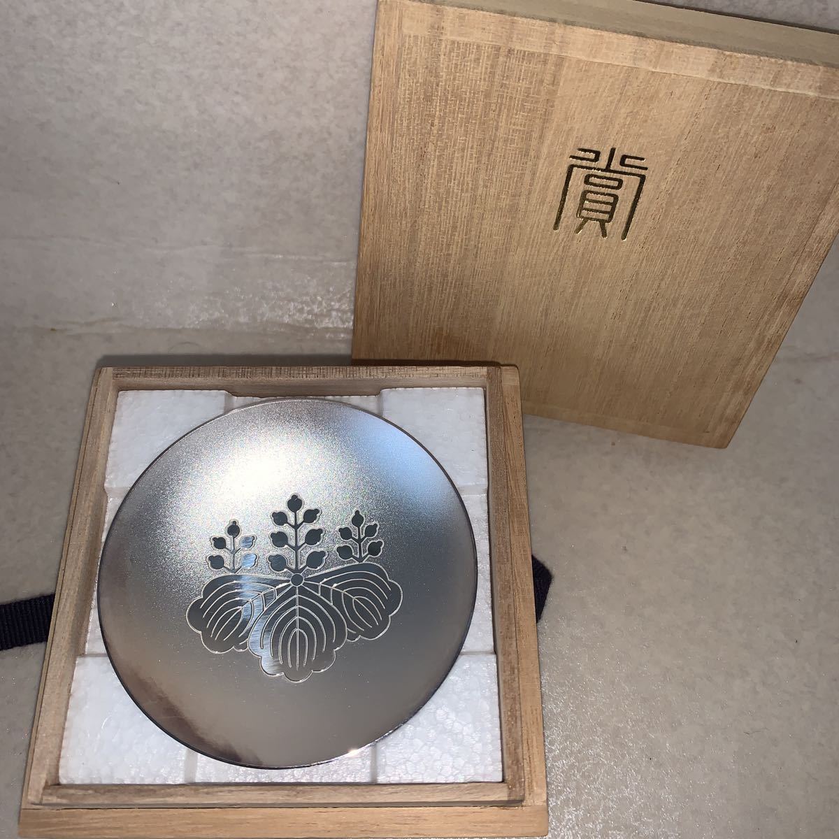 即決！未使用□純銀 銀杯 消防庁長官 直径7.5cm 高さ2.6cm 重さ45g前後