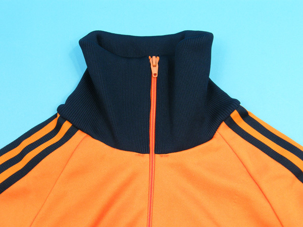 美品 80's アディダス ジャージトップ デサント物 オレンジ size 2号