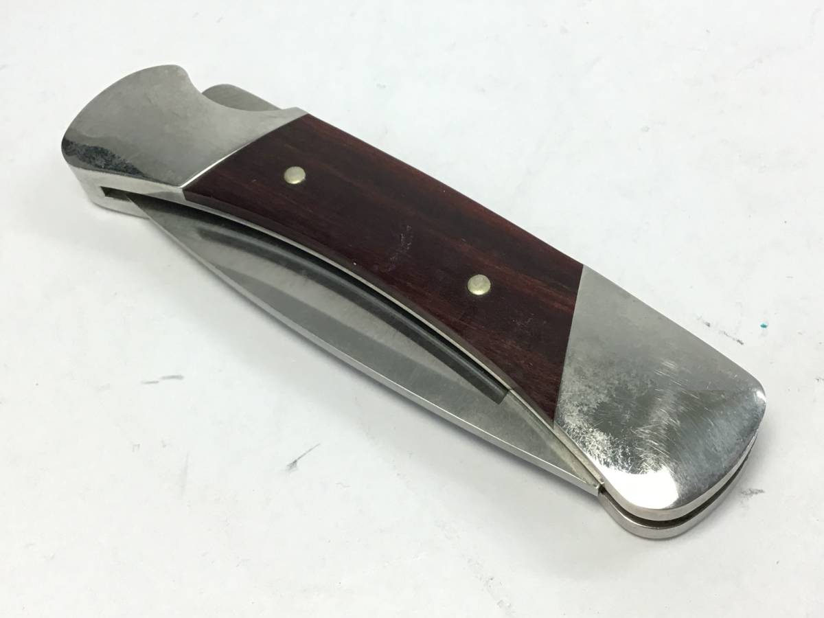 BUCK KNIVES Duke 500 折りたたみナイフ レザーケース付き アウトドア 