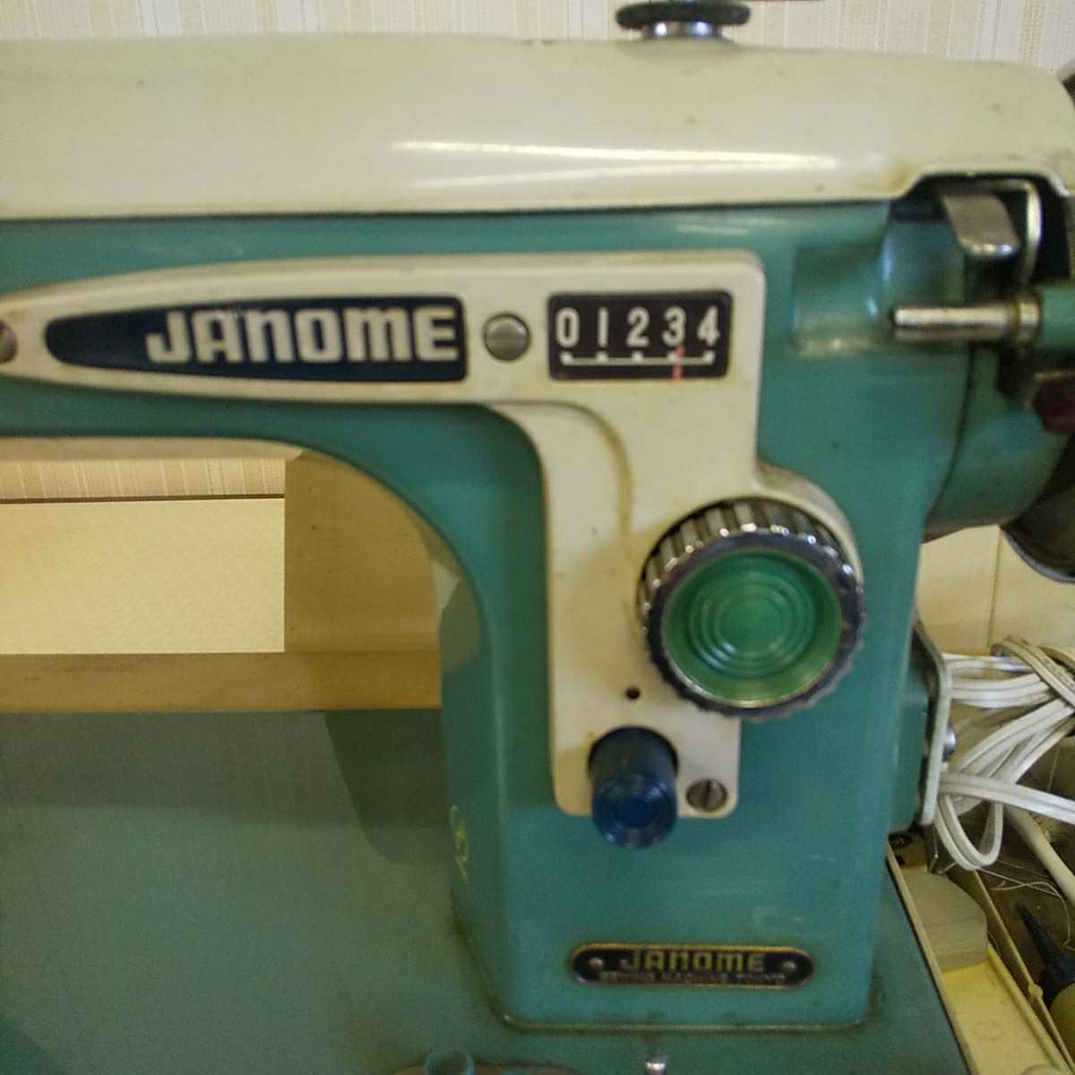 中古 ジャノメミシン JANOMEミシン 通電確認済み 起動OK 昭和レトロ 