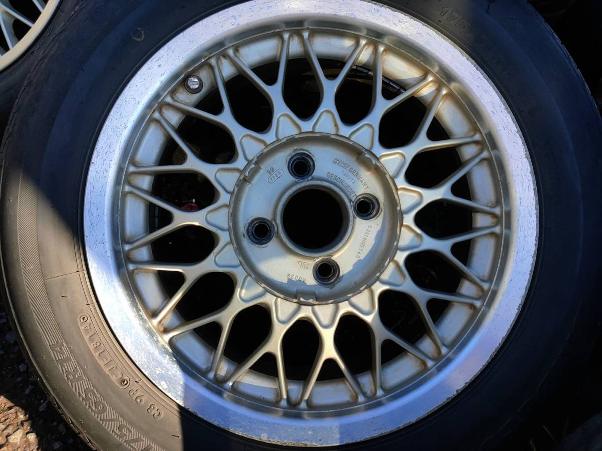 軽量 BBS RG036 14インチ6J +40 4穴PCD100 ゴールドメッシュ、175