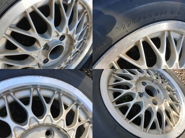 軽量 BBS RG036 14インチ6J +40 4穴PCD100 ゴールドメッシュ、175