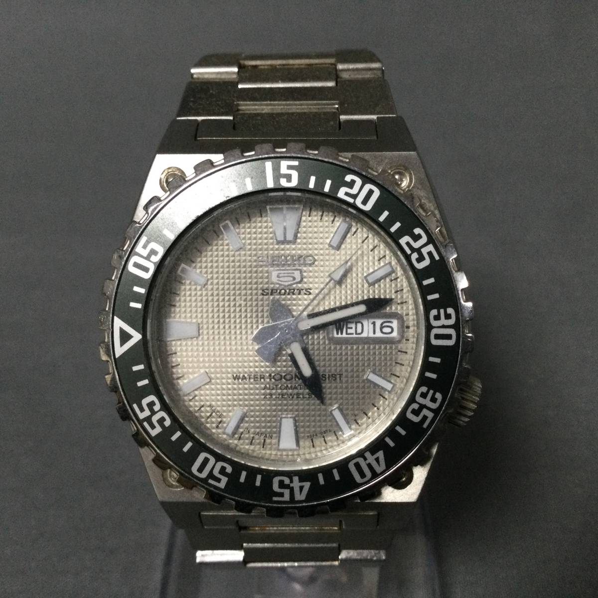 □ 12/24 195917 SEIKO 5 SPORTS AUTOMATIC 23JEWELS 7S36-02B0 裏蓋 