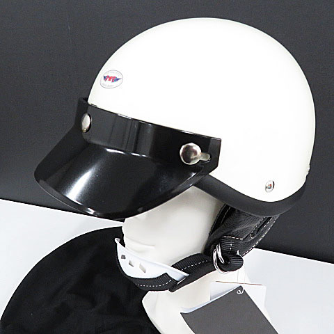 未使用・即決】AMZ STR-801 レトロ ハーフヘルメット 防寒 イヤーカバ 