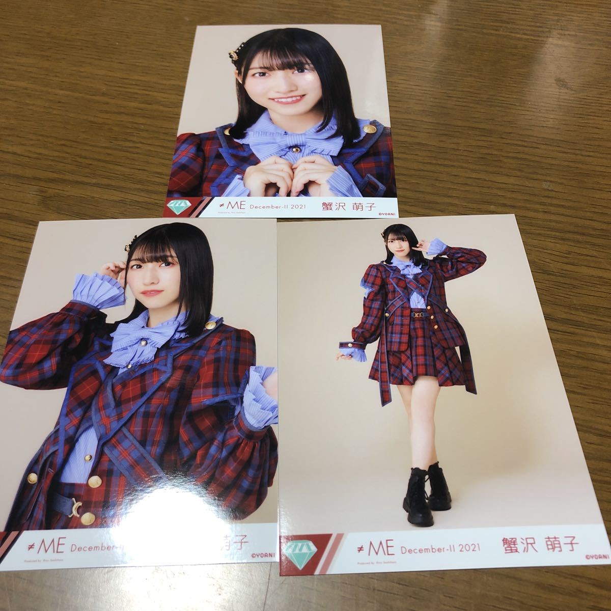 ノイミー ≠ME まほろばアスタリスク 歌唱衣装 生写真 直筆 蟹沢萌子 