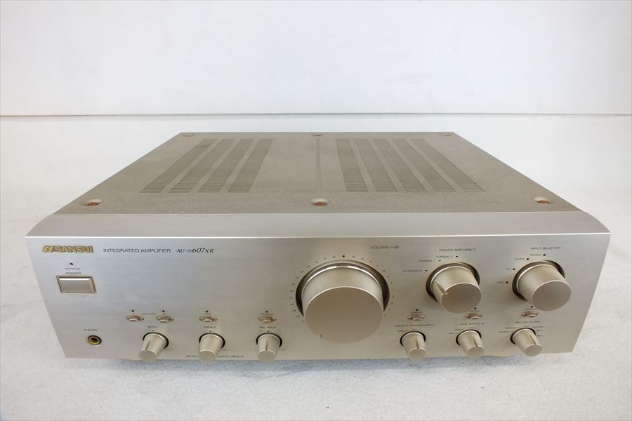 ■ SANSUI サンスイ AU-α607XR プリメインアンプ インテグレーテッドアンプ 中古 現状品 211202M4176 SANSUI サンスイ プリメインアンプ ◇◆ ＡＵ−α６０７ＸＲ 通電確認済み
