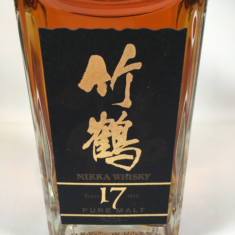 □古酒 未開封 ニッカウイスキー 竹鶴17年 ピュアモルト 700ml 43% 計